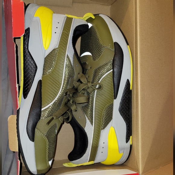 PUMA X-RAY Mesh Men's Sneakers in Dark Olive/High Rise - Picture 11 of 11